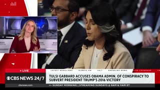 🚨 Breaking Now: Tulsi Gabbard claims Obama administration conspiracy to subvert .