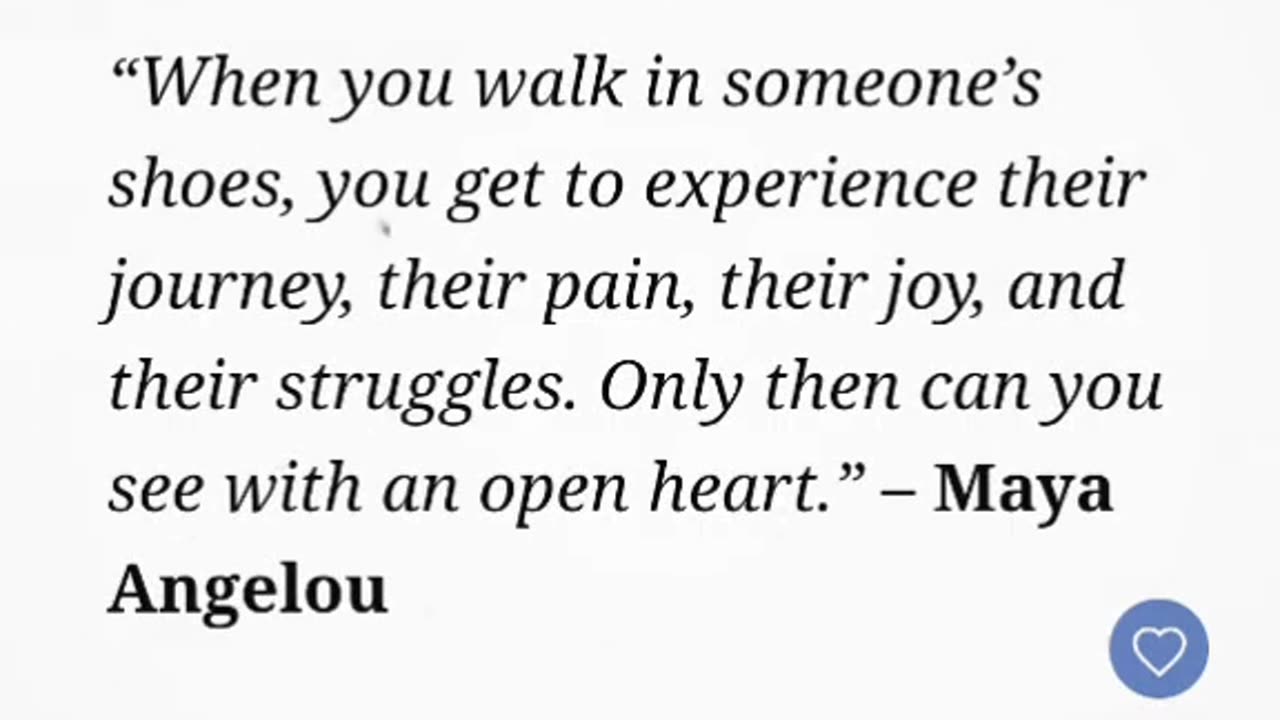 Walk a Mile in Their Shoes