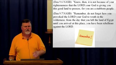 Deuteronomy 9 - Remember where you came from, many forget. We should be so grateful! 2023