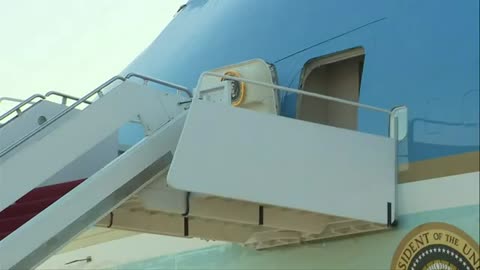 U.S. President Donald Trump departs from Joint Base Andrews, en route The Hague for the NATO summit