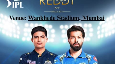 Get Ready for IPL Thrills: Reddy Anna ID for MI vs GT