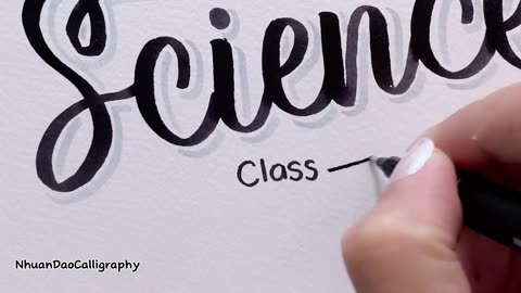 DIY Simple Assignment Front Page Design: Science | Notebook Cover Design | NhuanDaoCalligraphy
