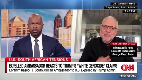 Expelled ambassador reacts to Trump's 'White genocide' claims