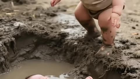 Crying Baby Gets the Cutest Help 😭
