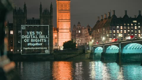 We just beamed this message on to Parliament, Tower Bridge and '10 Downing Street’