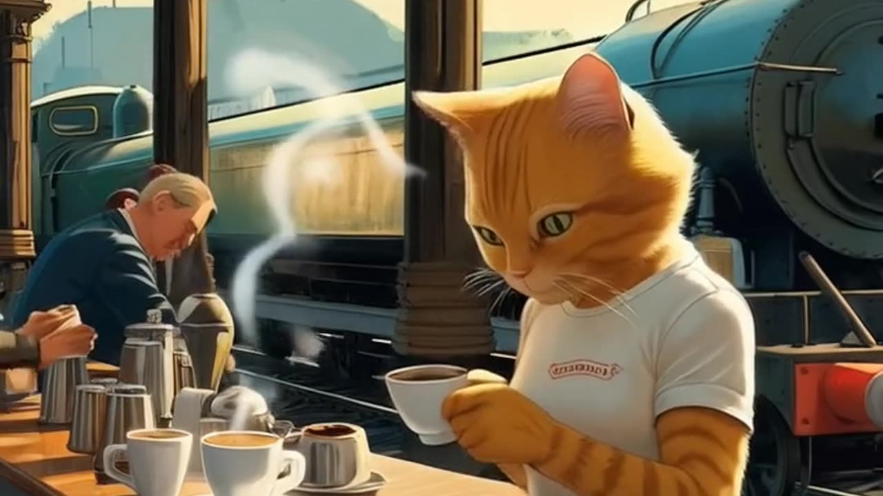(Golden Strides: The Journey of a Silent Cat)