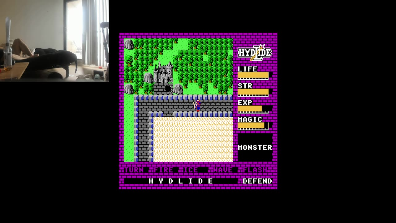 Regular, Not Super or Virtual, Hydlide aka that Indian Jones rip off (THE Regular Nintendo) (Beat off)
