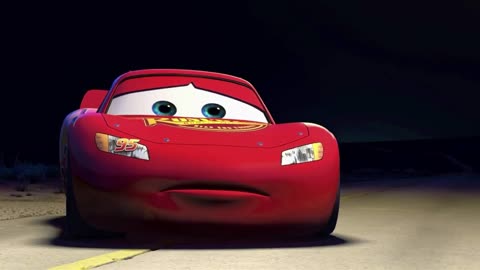 Cars Lightning Mcqueen Lost Under a Street Light