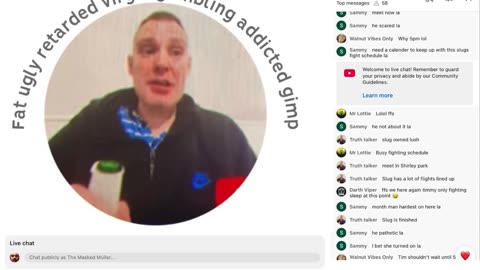 Coward Slug Bottles it & Wont Meet Monty - Racist Cowardly Slug Tim Eldridge