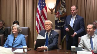 President Trump Stops by Meeting with U.S. Ambassadors
