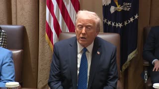 President Trump Stops by Meeting with U.S. Ambassadors