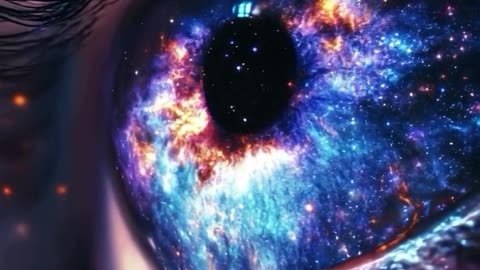 The universe reflects in your eyes.