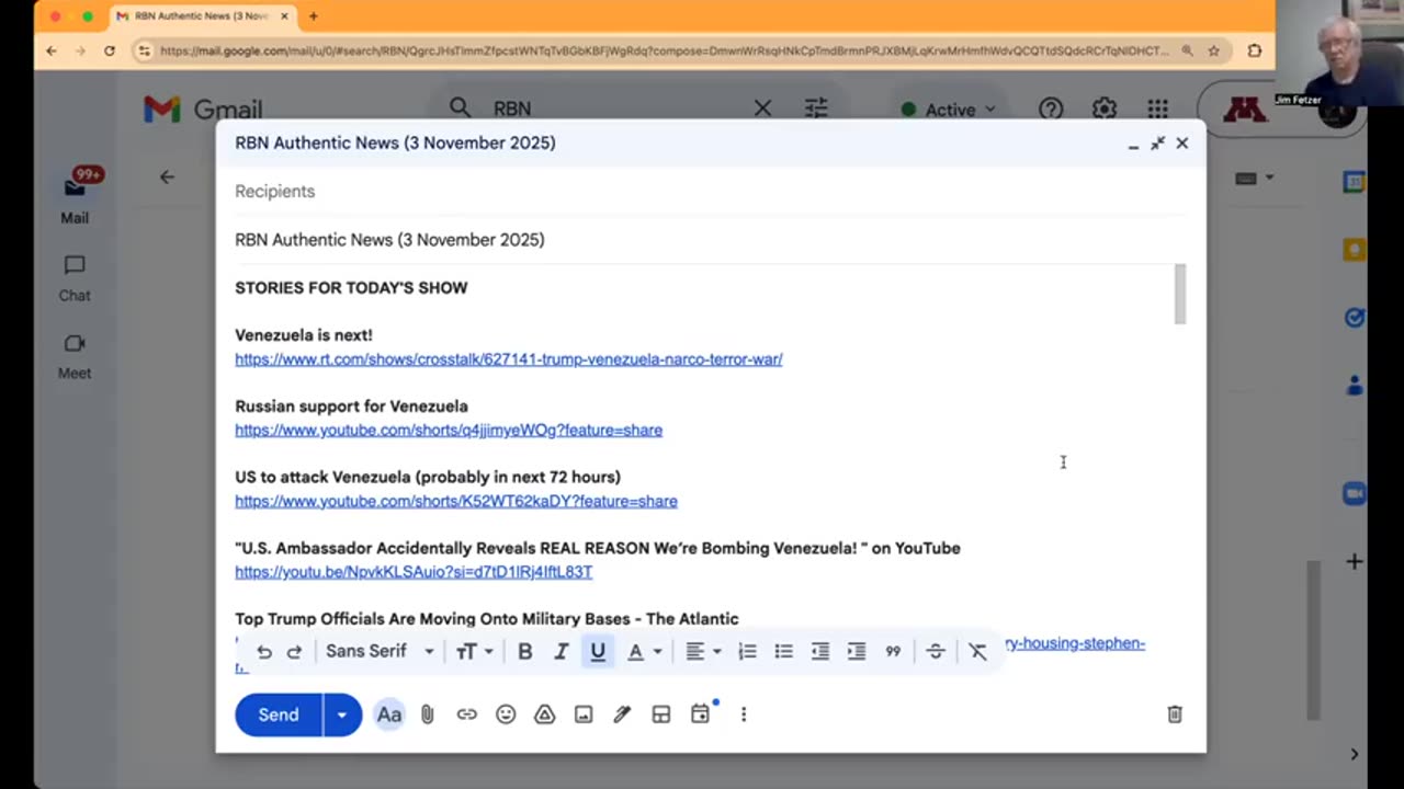 RBN Authentic News (3 November 2025)