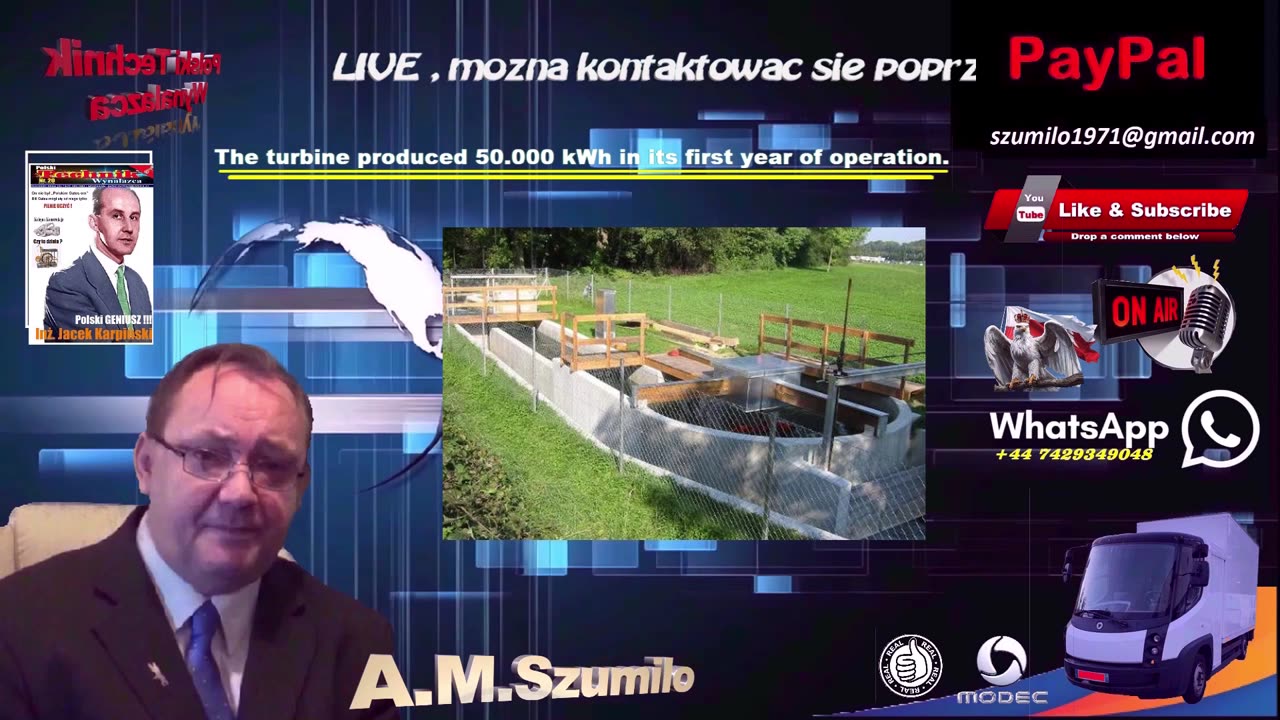 Water Vortex Drives Power Plant