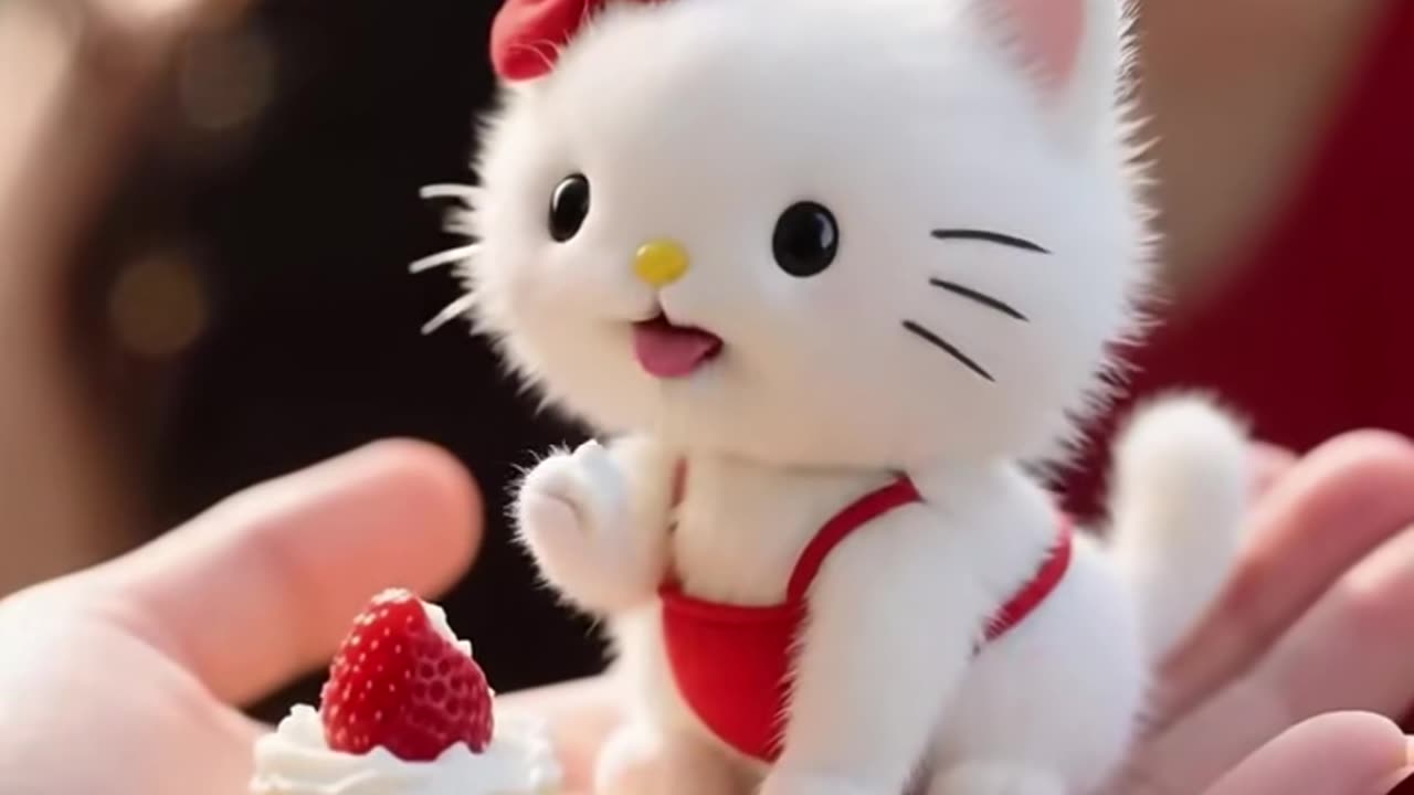 ✨ "Hello Kitty’s Sweetest Day 🍓🍒🎂 | Cute Aesthetic Princess Vibes"