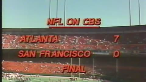 1977 ATLANTA FALCONS AT SAN FRANCISCO 49ERS
