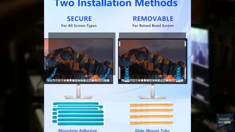 20 Inch Privacy Screen for Computer Monitor Eye Protection Anti Glare Blue Light