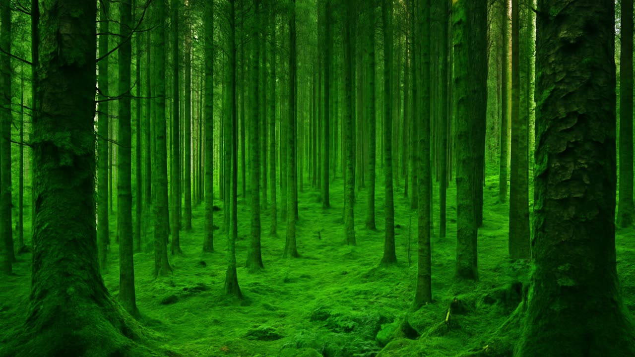 الغابة الساحرة بجودة 2K 🌲 Enchanted Forest in 2K 🌲✨