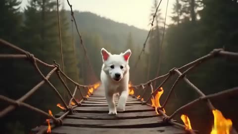 Lovely Baby Dog With Dinosaur