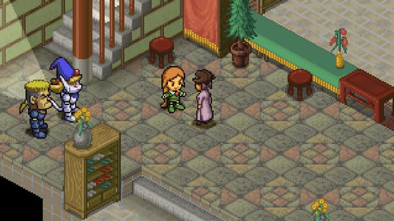 English PoPoRoGue (PS1) P5 Playing match maker with Romero and Juliet
