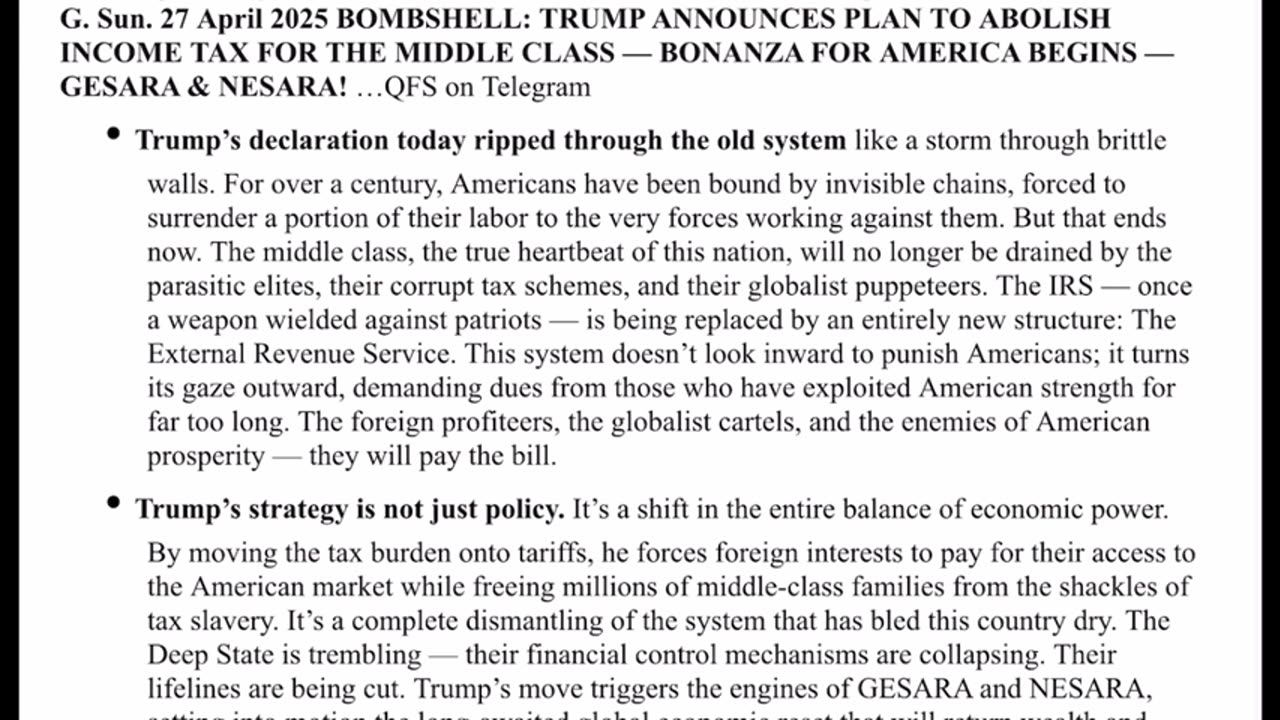 WTPN SITUATION UPDATE FEATURING RESTORED REPUBLIC 4-28-25