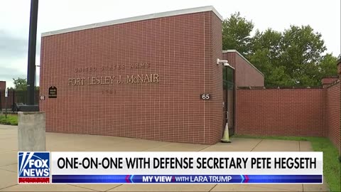 Lara Trump trains at Ft. McNair with Secretary Hegseth