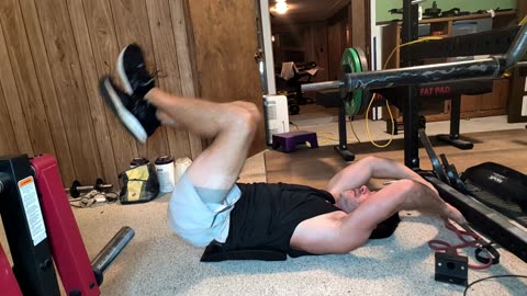 Reverse Crunches and 45 degree Back Raise
