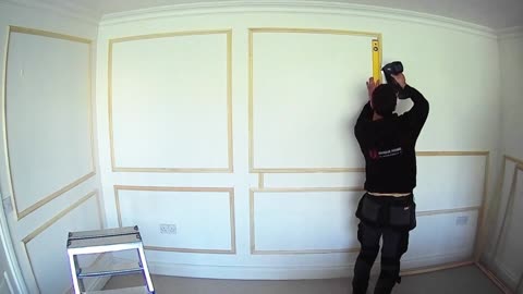 Step-by-Step: Installing Picture Frame Moulding Wainscoting in Your Living Room part1