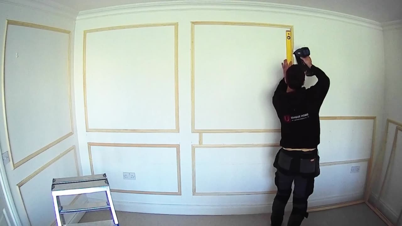 Step-by-Step: Installing Picture Frame Moulding Wainscoting in Your Living Room part1