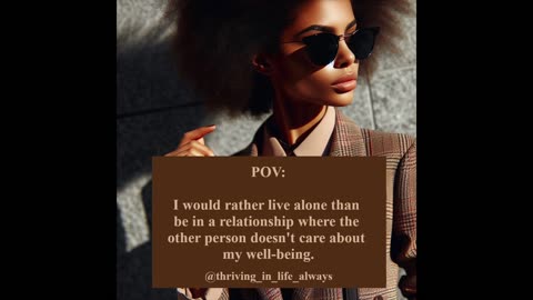 I would rather be alone than...