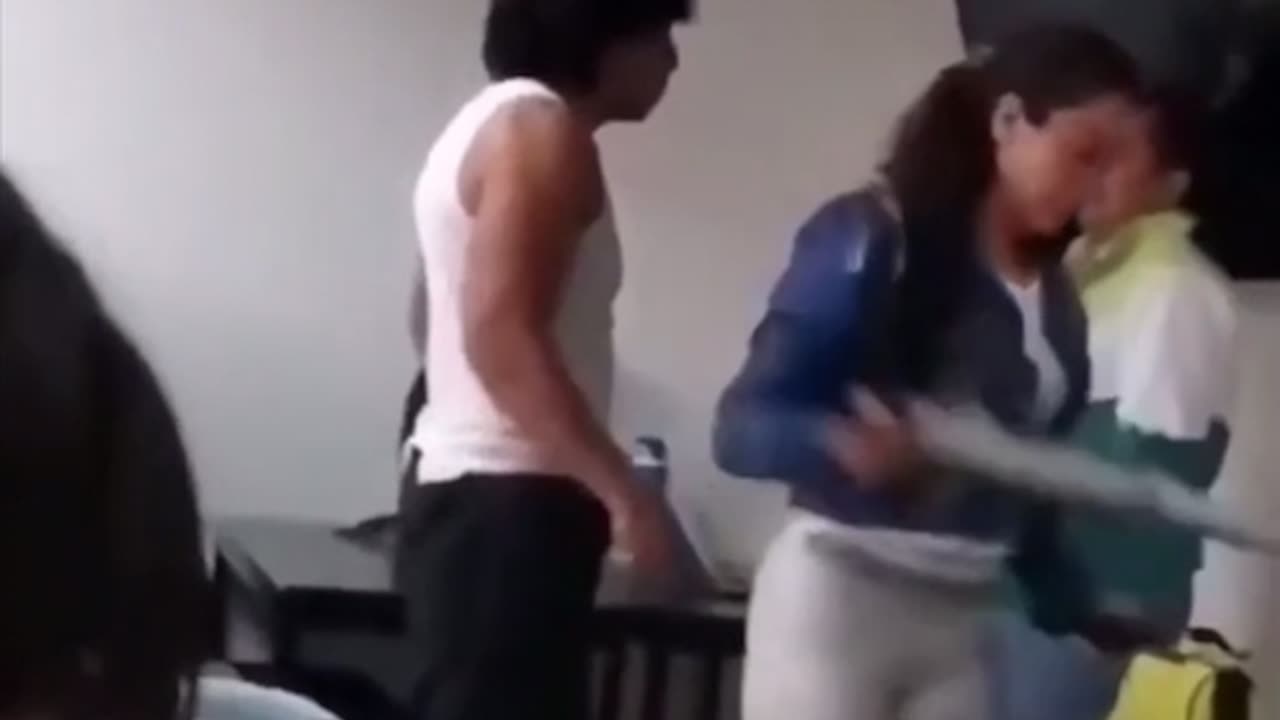 A student and his professor have a spirited debate