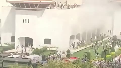 New Video Captures Exact Moment Gen Z Protesters Burn Down Nepal Parliament