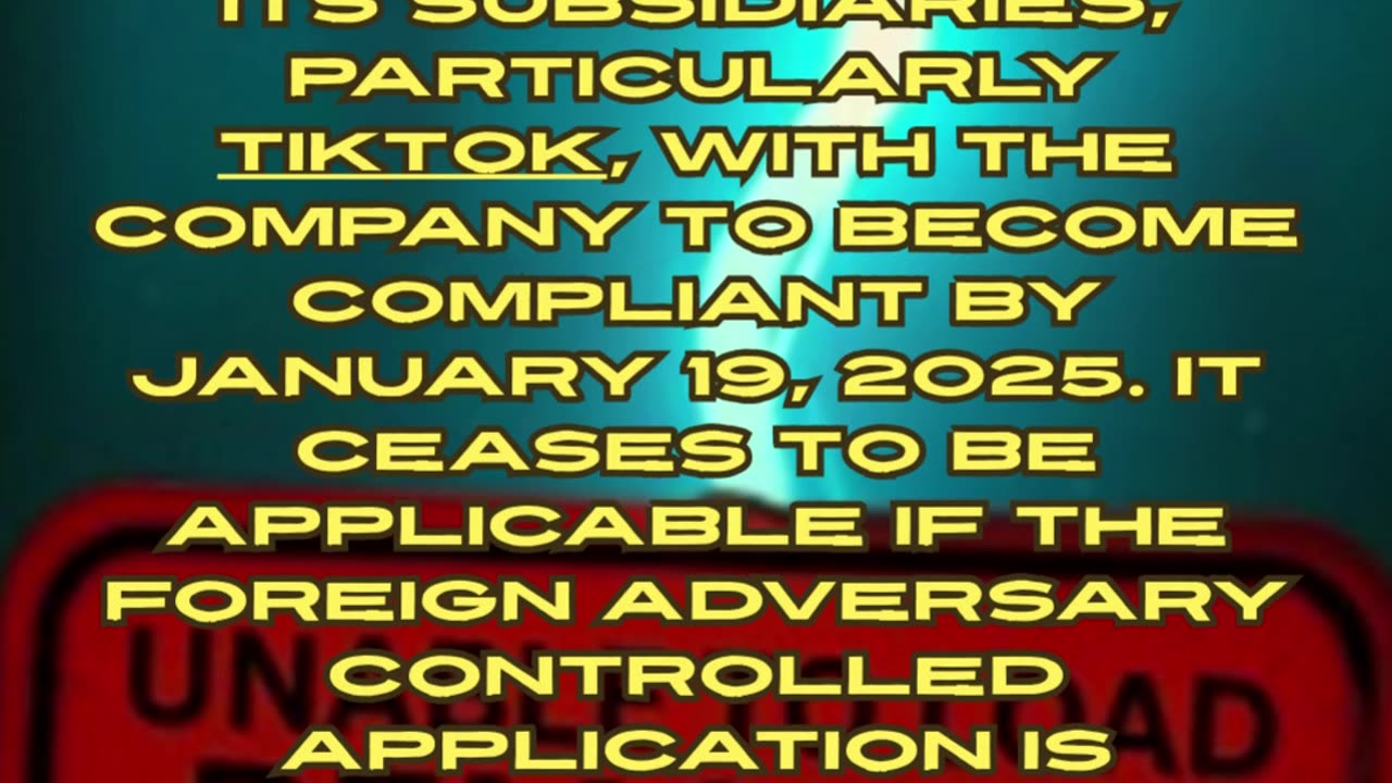 Foreign Adversary Controlled Applications Act PAFACA - Key Points