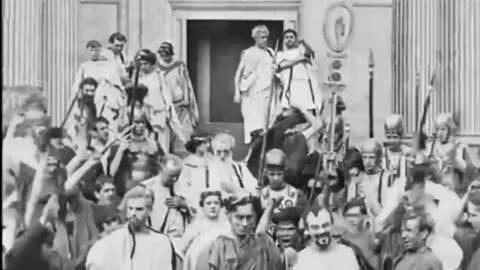 JULIUS CAESAR (Vitagraph-1908) Charles Kent, Florence Lawrence. NEW English subtitles.