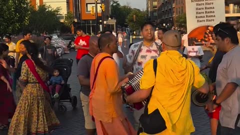 Harinama Sankirtan in Dublin, Ohio USA August 2025