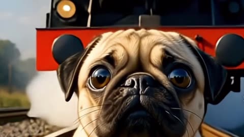 PUG Left on Train Tracks... What Happens Next