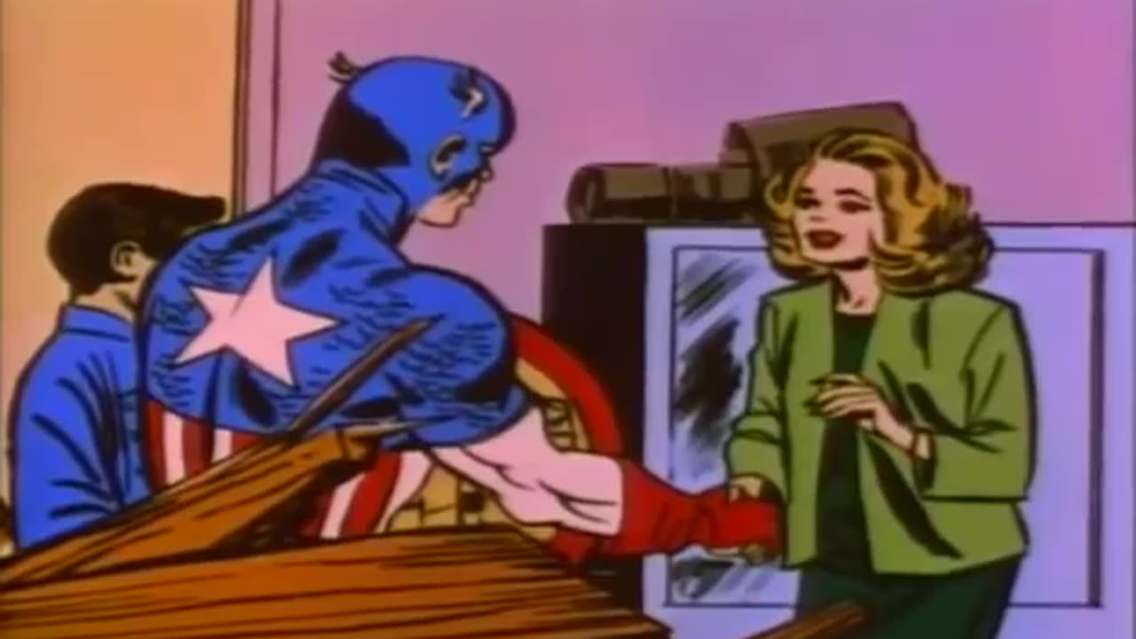 Captain America cartoon