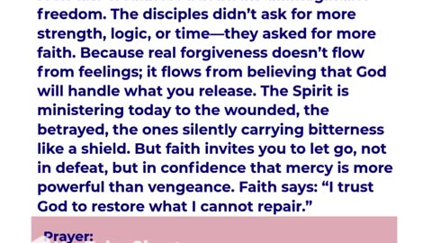 Faith that Forgives