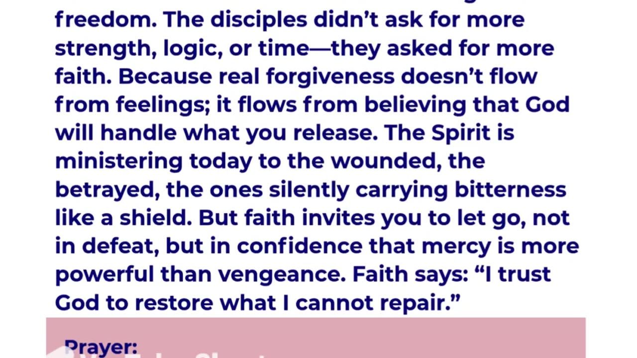 Faith that Forgives