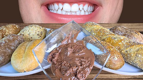 ASMR Bread & Nutella Mukbang | Eating Sounds