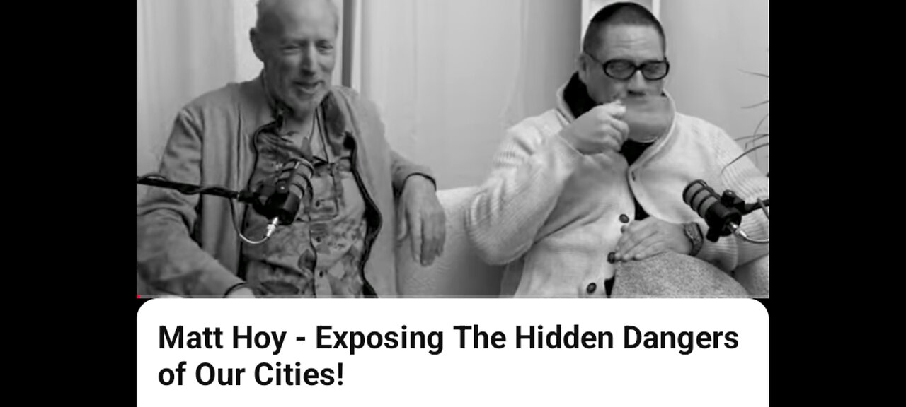 MATT HOY : THE HIDDEN DANGERS OF OUR CITIES