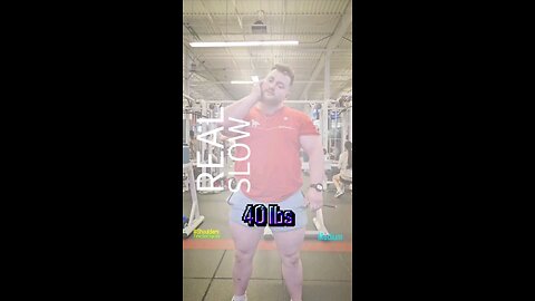 40lbs Front Delt Raises (Medium) [Right-Side] | #fitness #shorts #shoulders