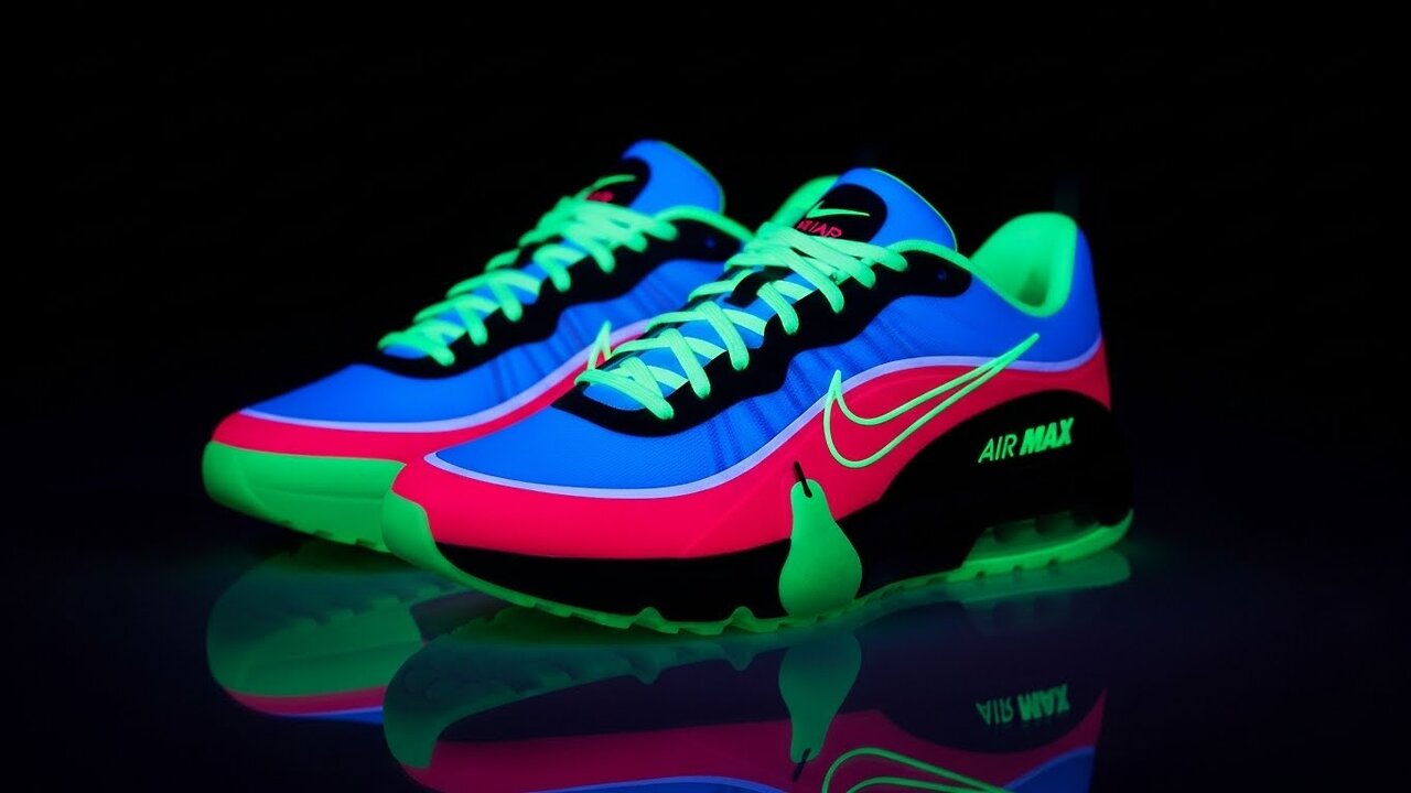 Neon Nike Air Max 3D View
