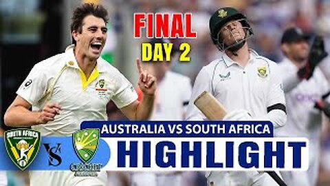 AFRICA WTC FINALFRICA WTC FINAL TEST MATCH HIGHLIGHTS 2025 DAY 2 | AUS VS SA