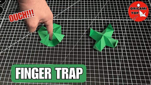 How to Make an Origami Finger Trap | DIY Paper Fidget Toy Easy Tutorial