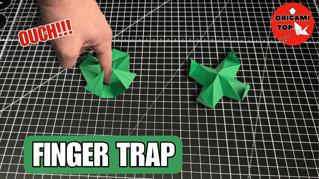 How to Make an Origami Finger Trap | DIY Paper Fidget Toy Easy Tutorial