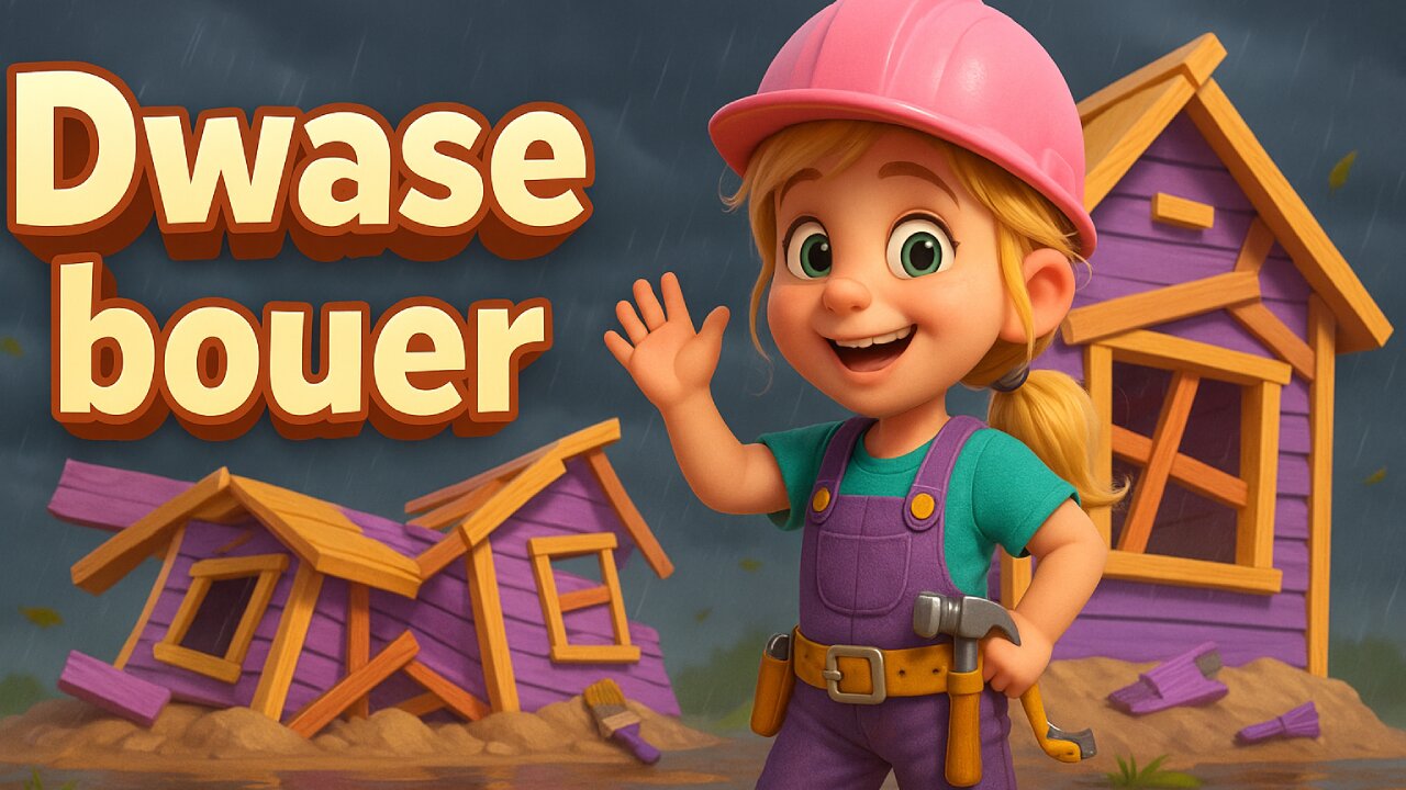 Afrikaanse Bybel lied vir kinders | Dwase bouer – Matteus 7:24-27 | Lyric Lambs