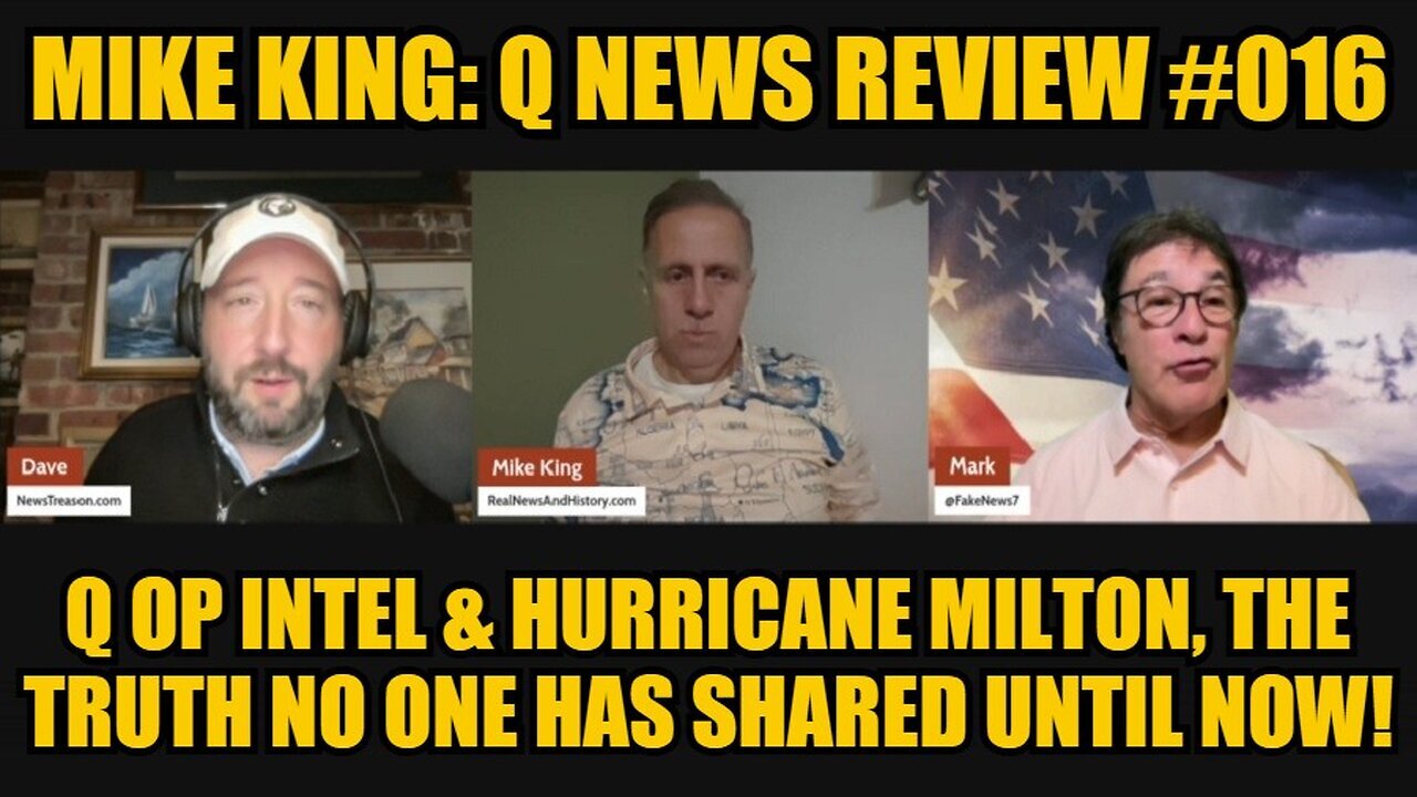 Mike King: Q Op Intel & Hurricane Milton, the Truth No One Has Shared Until Now