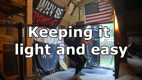 Training - Keeping it light and easy