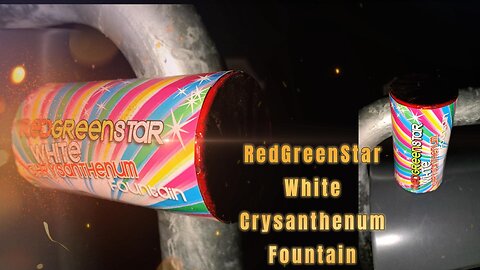 Die Grenze - Weco - Cat 1 Vuurwerk - Red Green Star White Crysanthenum - Fountain